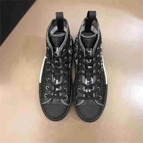DR B23 OBLIQUE HIGH TOP SNEAKER BLACK Stretchable 1172