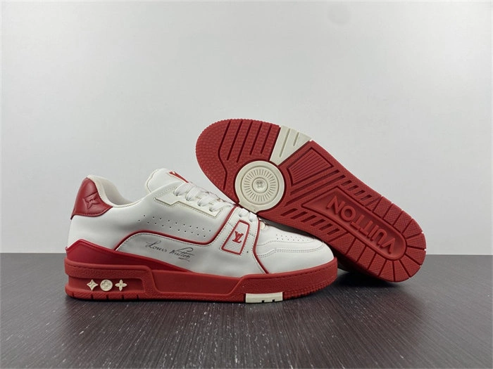 Luis Vitton Trainer White Red Signature 1AAGZO TimelessDesign 1705