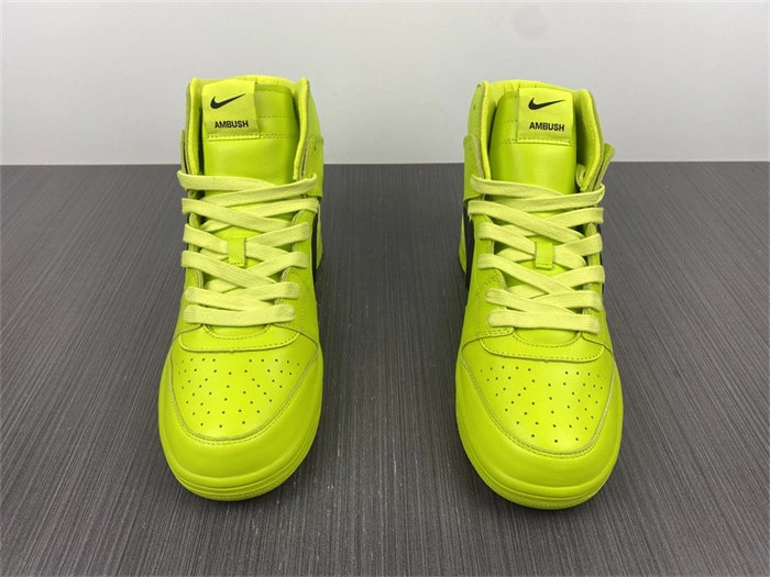 Nike Dunk High AMBUSH Flash Lime CU7544- ZipUp 4837