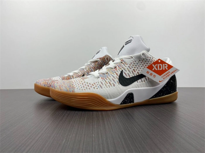 Vibrant Nike Kobe 9 Elite Low HTM Milan White Multi-Color 698595- 5014